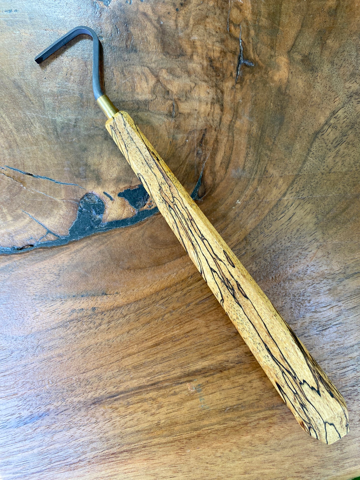 Open Hook Tungsten Carbide Trimming Tool Handmade With Custom Personalized Engraving – Gift For Potters