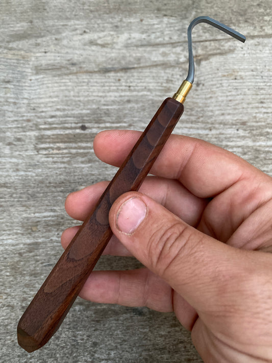 Open Hook Tungsten Carbide Trimming Tool Handmade With Custom Personalized Engraving – Gift For Potters